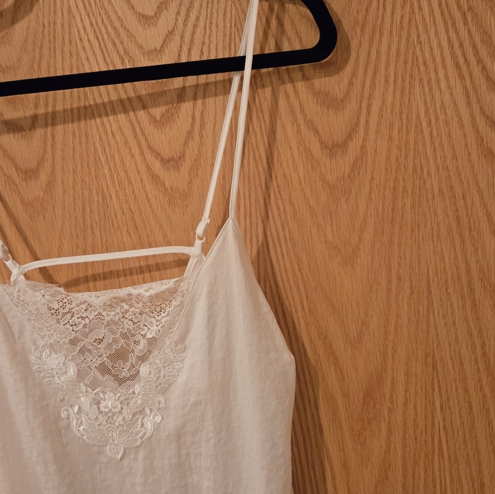 Linea Donatella Women's Off White Camisole Nightgown Size Med - Picture 8 of 15